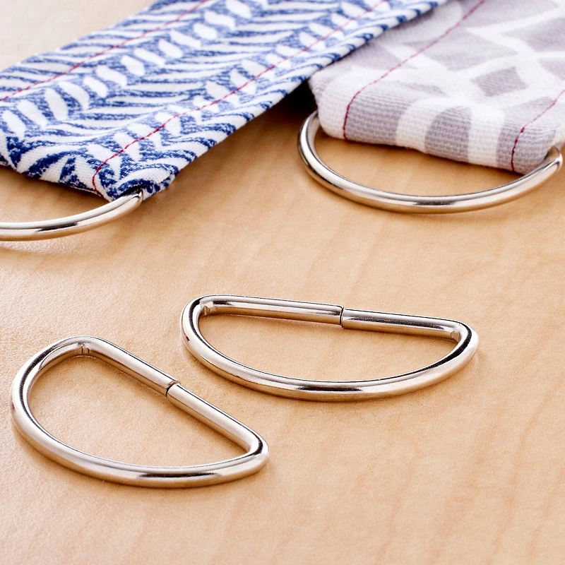 Loops & Threads™ Metal D-Rings, 1 1/2"