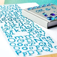 Teal Glitter Alphabet Stickers by Recollections™