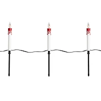 5ct. Lighted Flickering Candle Halloween Pathway Marker Lights