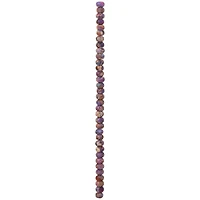Amethyst Serpentine Rondelle Beads, 6mm by Bead Landing™