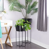 CosmoLiving by Cosmopolitan Contemporary Planter Stand Set