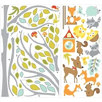 RoomMates Woodland Fox & Friends Tree Peel & Stick Wall Decals