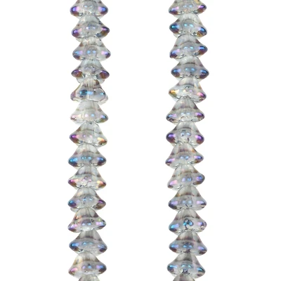 Purple AB Glass Flower Beads, 7.5mm by Bead Landing™