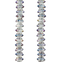 Purple AB Glass Flower Beads, 7.5mm by Bead Landing™