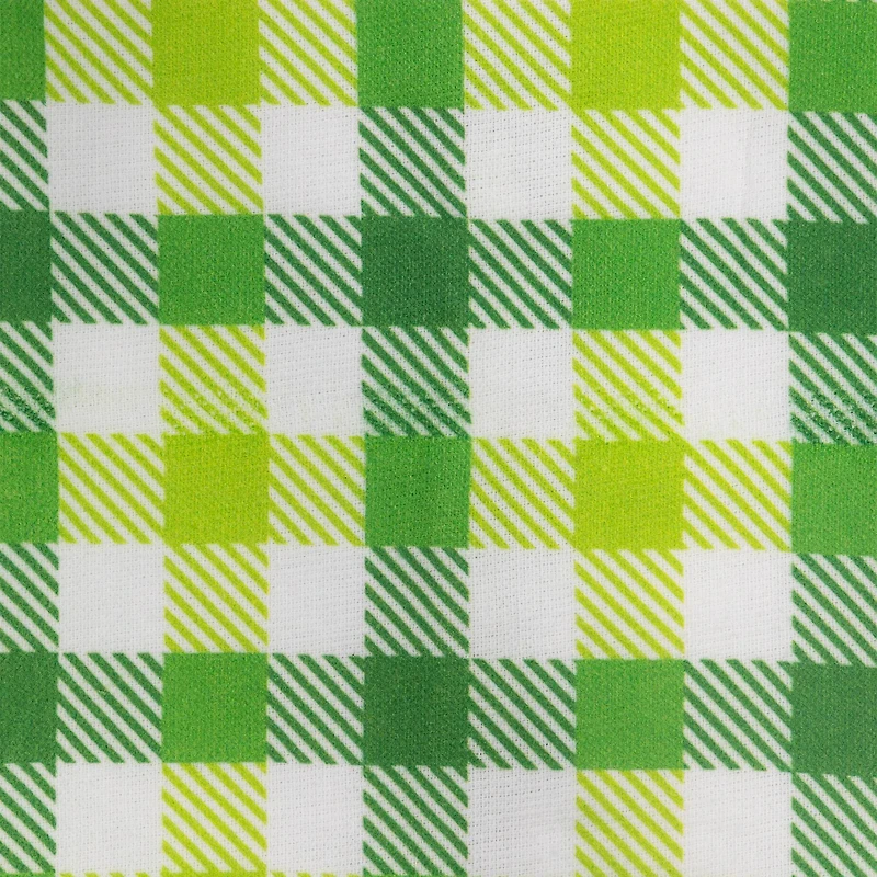 Shamrocks & Plaid Kitchen Tea Towels Set