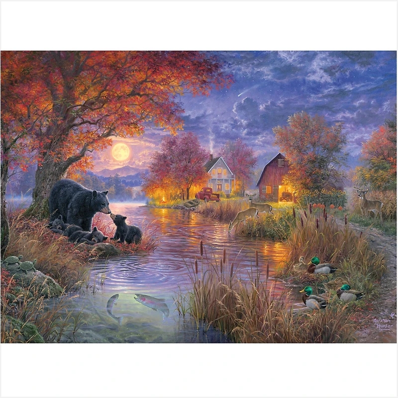 Assorted Abraham Hunter 1,000 Piece Jigsaw Puzzle, 1pc.
