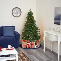 6ft. Pre-Lit Vermont Fir Artificial Christmas Tree with Clear LED Lights