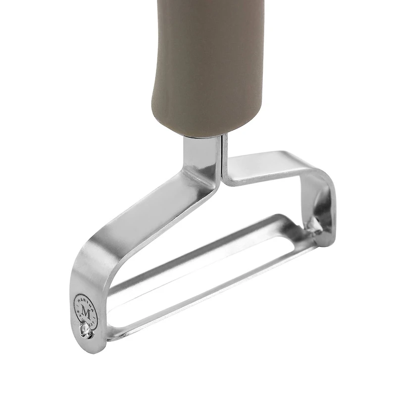 Martha Stewart Taupe Stainless Steel Swivel Peeler Kitchen Utensil