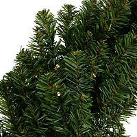 24" Pre-Lit Canadian Pine Artificial Christmas Wreath