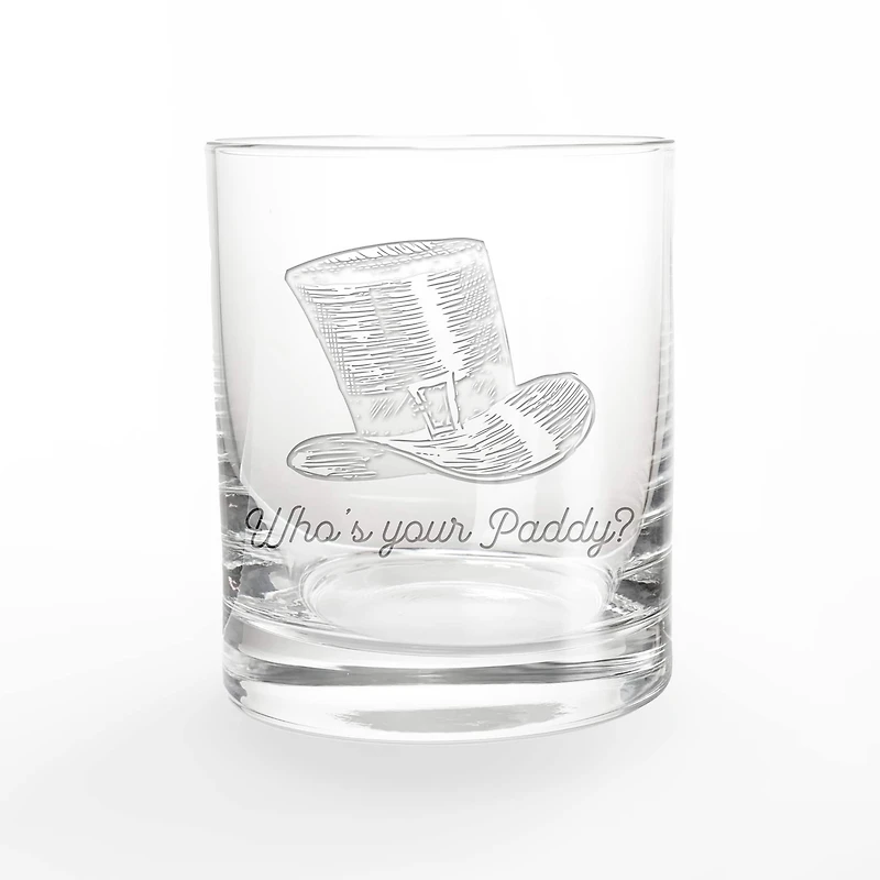11oz. Who's Your Paddy Engraved Whiskey Glass
