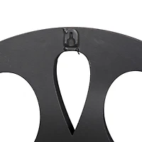 Gray Round Metal Industrial Wall Décor