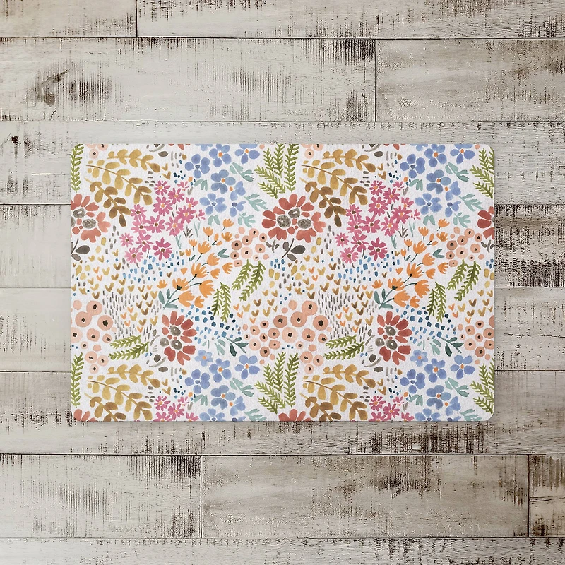 Bright Multi Floral 27" x 18" Floor Mat
