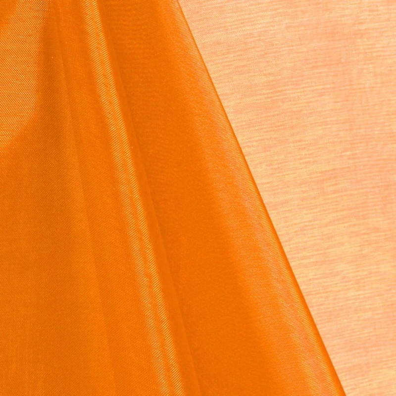 Orange Mirror Organza
