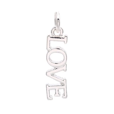 Silver Plated Love Charm by Bead Landing™