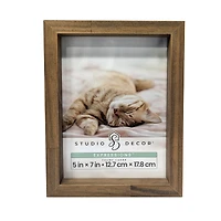 Expressions™ Brown Linear Wood Frame by Studio Décor