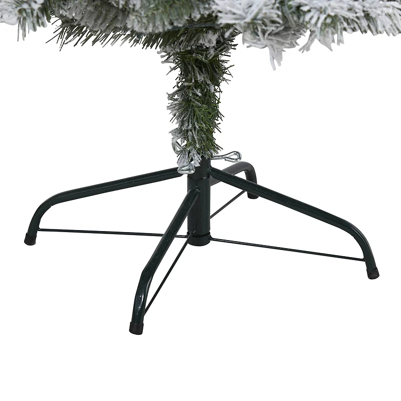 5ft. Pre-Lit White River Mountain Pine Artificial Christmas Tree, Clear LED Lights