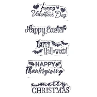 Holidays Wood Stamp Set by Recollections™