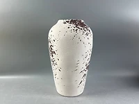 10" White & Black Speckled Ceramic Urn Vase by Ashland®