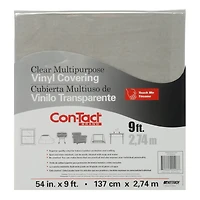 Con-Tact® Clear Multipurpose Vinyl Covering, 54" x 9ft.