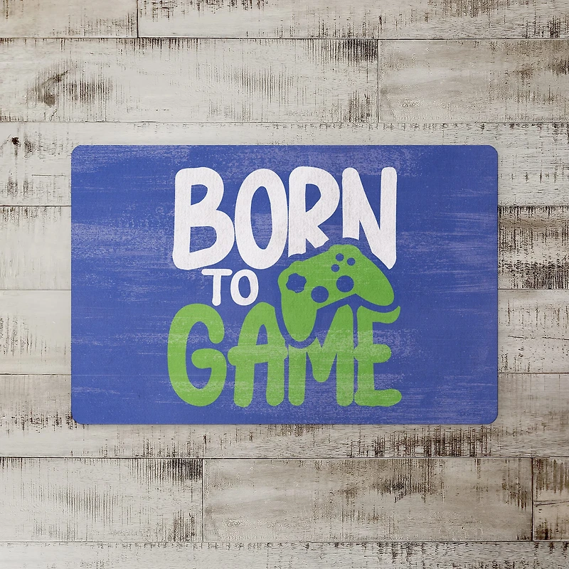 18" x 27" Born to Game Floor Mat