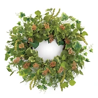 24.5" Mixed Seeded Foliage Wreath