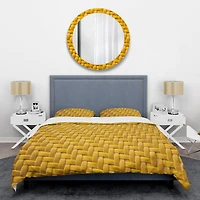 Designart 'Sedge texture background' Mid-Century Duvet Cover Set