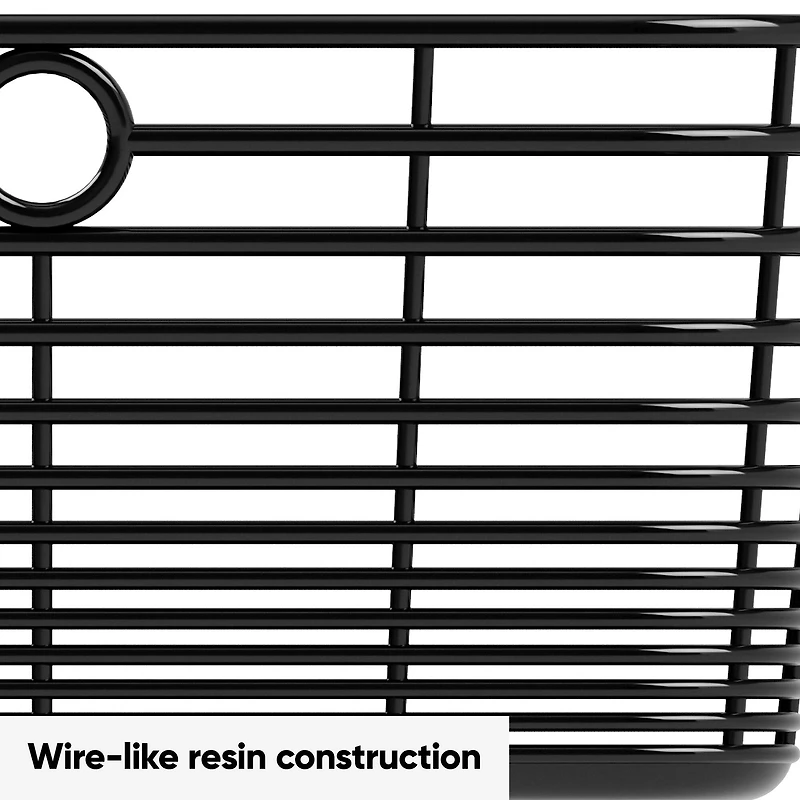 Curver® Aria Medium Black Decorative Basket