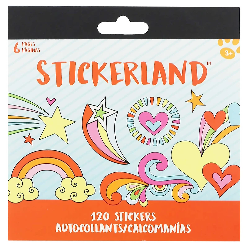 Hearts & Stars Stickerland™ Mini Sticker Pad