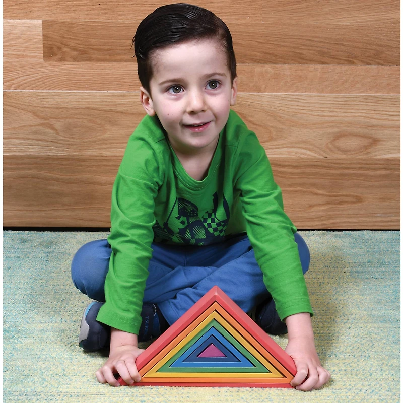 TickiT® Wooden Rainbow Architect Triangles