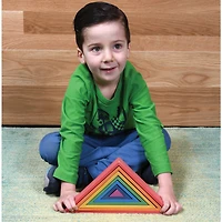 TickiT® Wooden Rainbow Architect Triangles
