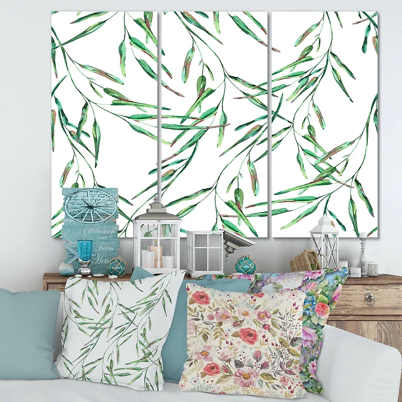 Designart - Tropical Green Leaves In Summer Times II
