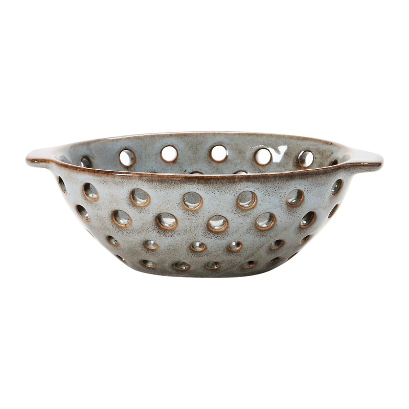 Hello Honey® 8" Brown Glazed Stoneware Berry Bowl