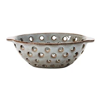 Hello Honey® 8" Brown Glazed Stoneware Berry Bowl