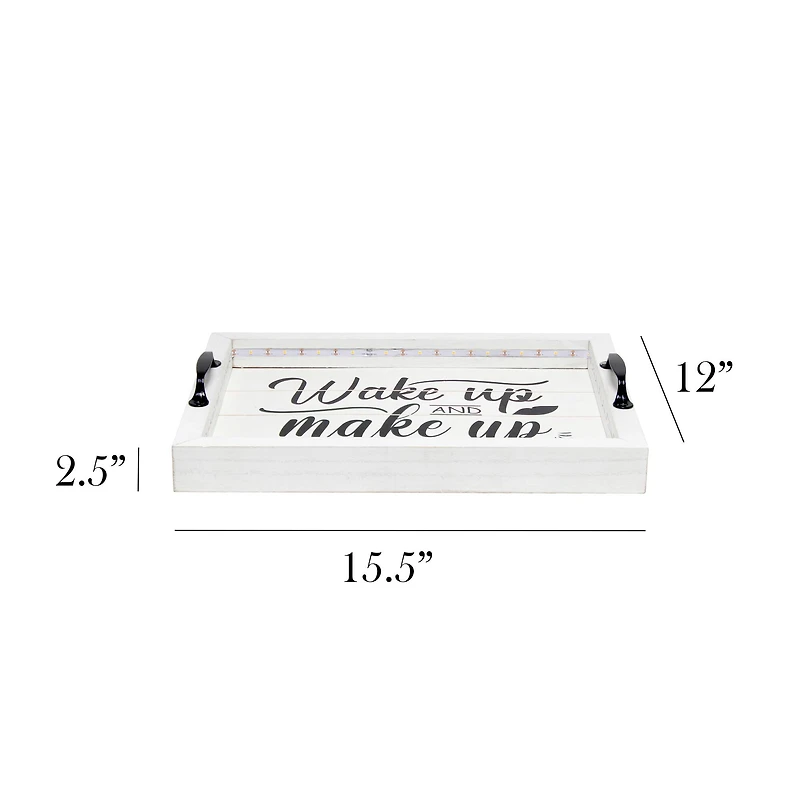 Elegant Designs 15.5" LED Serving Tray