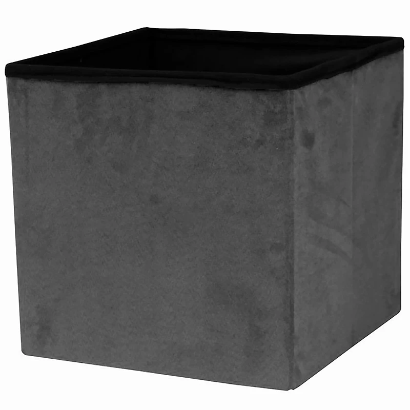 Sorbus 15" Faux Suede Storage Ottoman Cube