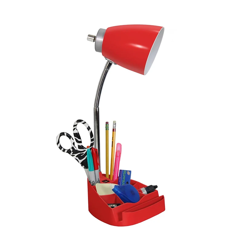 LimeLights 18.5" Gooseneck Desk Lamp with Tablet Stand and USB Port