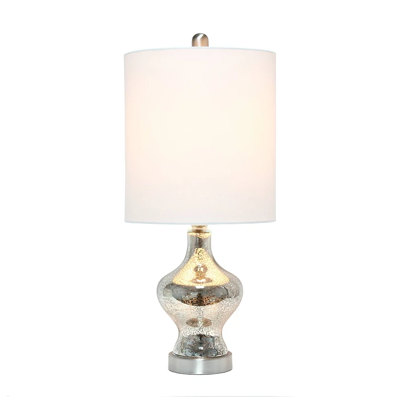 Lalia Home 22.5" Paseo Table Lamp with White Fabric Shade