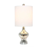 Lalia Home 22.5" Paseo Table Lamp with White Fabric Shade