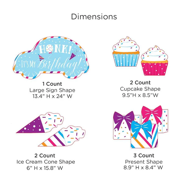 Kate Aspen® Rainbow Birthday Yard Sign Set