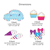 Kate Aspen® Rainbow Birthday Yard Sign Set