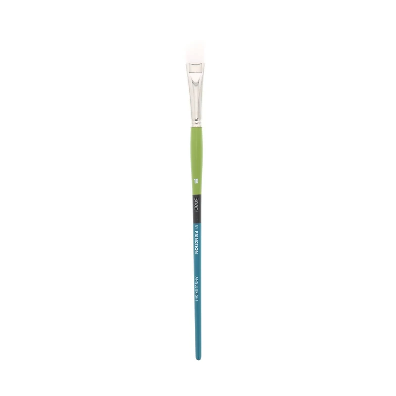 Princeton™ Snap!™ Series 9800 White Taklon Long Handle Angle Bright Brush