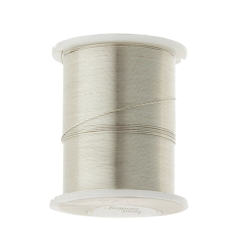 12 Pack: Gauge Silver Beading Wire by Bead Landing