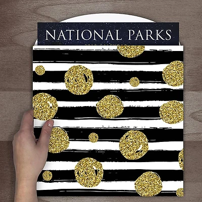 TF Publishing Black & Gold Calendar Wrap, 12" x 12"