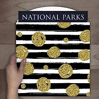 TF Publishing Black & Gold Calendar Wrap, 12" x 12"