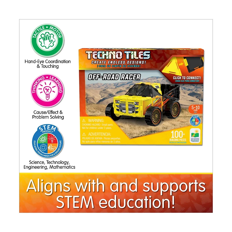 Techno Tiles - Off-Road Racer: 100+ Pcs