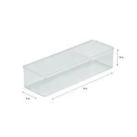 Simplify Medium Narrow Clear Drawer Organizer