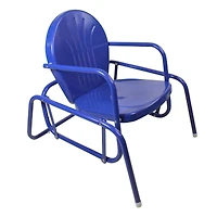 Outdoor Retro Metal Tulip Glider Patio Chair