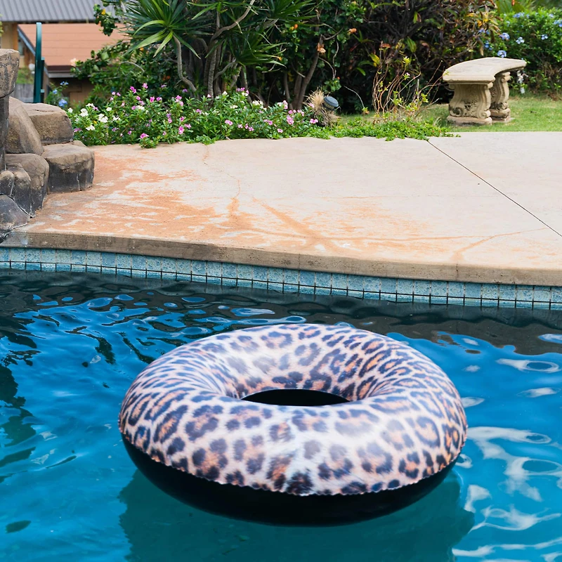 PoolCandy Leopard Print Jumbo Pool Tube