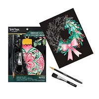 Brea Reese™ 6" x 8" Pastel Christmas Scratch Art Paper Pad