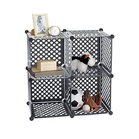 Organize It All Black Stacking Cubes, 4ct.